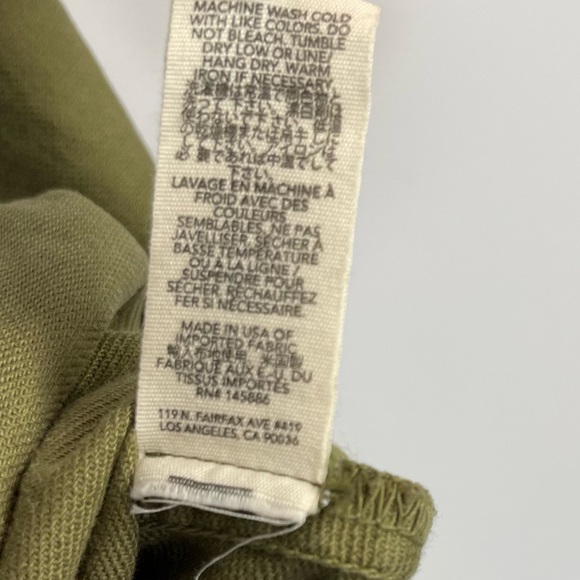 THE GREAT. The Swingy Army Jacket Military Green Utility Short High Low Coat 1 S - Picture 13 of 16